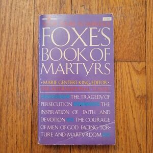 Spire Foxes Book of Martyrs Purple Vintage Paperback 1978 Christian History USA